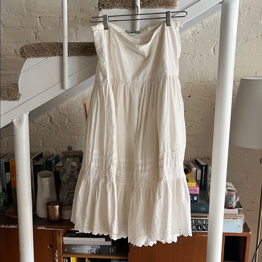 Ralph Lauren White Eyelet Cotton maxi skirt
